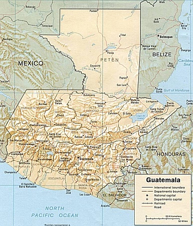 kaart guatemala